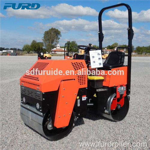 1000kg Small Asphalt Road Rollers with 800mm Vibratory Drum FYL-880